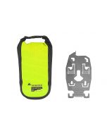 Support accessoires adaptateur avec trousse supplémentaire Touratech Waterproof "High Visibility", taille S pour ZEGA Pro2