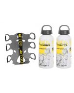 ZEGA Pro/ZEGA Mundo piastra adattatrice: supporto bottiglie-doppio con 2x Touratech bottiglia di alluminio 0,6 litri