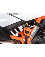 Protezione serbatoio liquido, dei freni posteriore, arancione per KTM 890 Adv/ Adv R/ 790 Adv / Adv R/ 1290 S Adv (2021-)/Husqvarna Norden 901