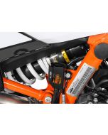 Protezione serbatoio liquido, dei freni posteriore, nero per KTM 890 Adv/ Adv R/ 790 Adv / Adv R/ 1290 S Adv (2021-)/Husqvarna Norden 901/ Aprilia Tuareg 660