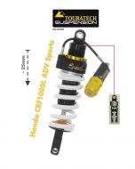 Touratech Abbassamento delle sospensioni (-25 mm) per Honda CRF1000L Adventure Sports (2018-) Tipo Level2