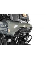 Protezione faro nero, con chiusura rapida per Harley-Davidson RA1250 Pan America "OFFROAD USE ONLY"