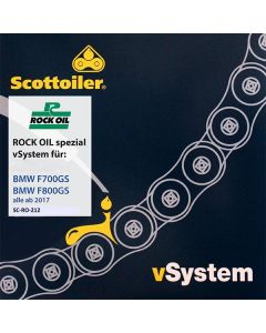 Kettenschmiersystem Scottoiler vSystem, für BMW F700GS / F800GS, ab 2017