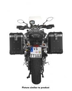 ZEGA Pro Koffersystem "And-Black" 38/38 Liter mit Edelstahlträger für Yamaha MT-09 Tracer (2015-2017)